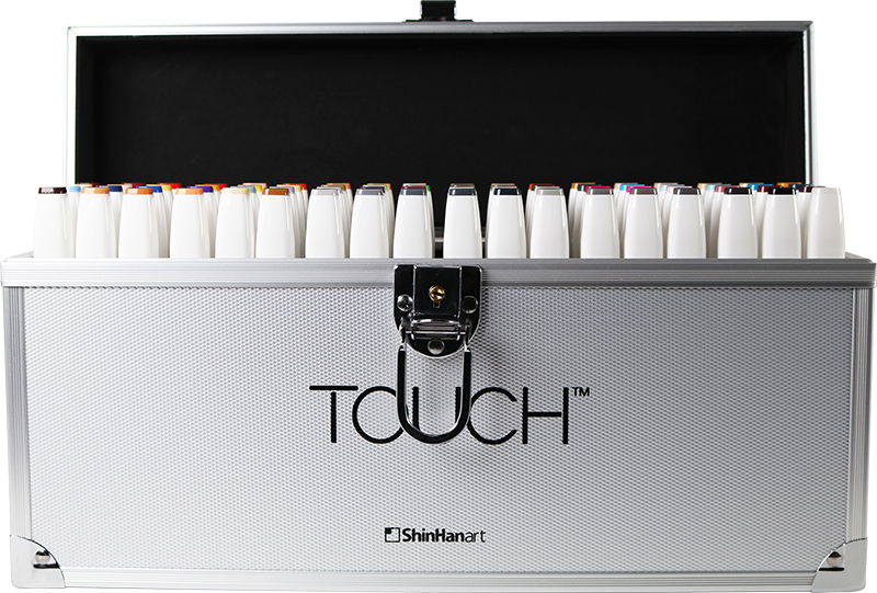 Image of TOUCH Twin Brush Marker 72 Colors SET - Aluminum Limited Edition 86150031301 193358002847