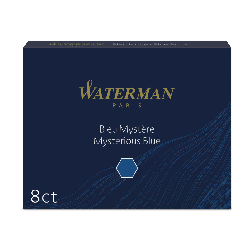 Image of Bläckpatron Waterman Cartridges Permanent Blue-Black large siz 8-p S0110910 3034325200798
