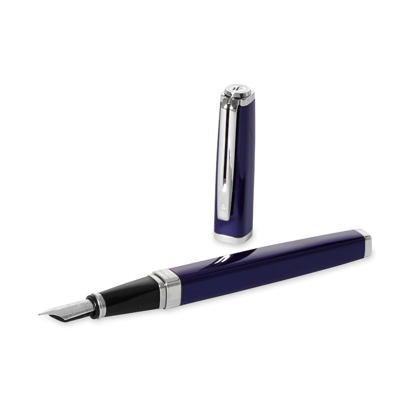 Image of Reservoarpenna Waterman Exception Slim Laque Blue S.T Fountain pen  F Blue S0637090 3501170637098