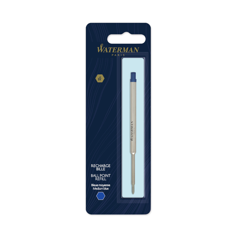 Image of Refill Waterman Ball Pen Medium Blue Blister x 1 S0944490 3501170944493