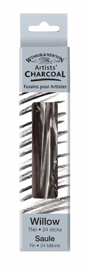 Image of Ritkol Winsor & Newton Willow charcoal thin 24 st 7005176 094376898842