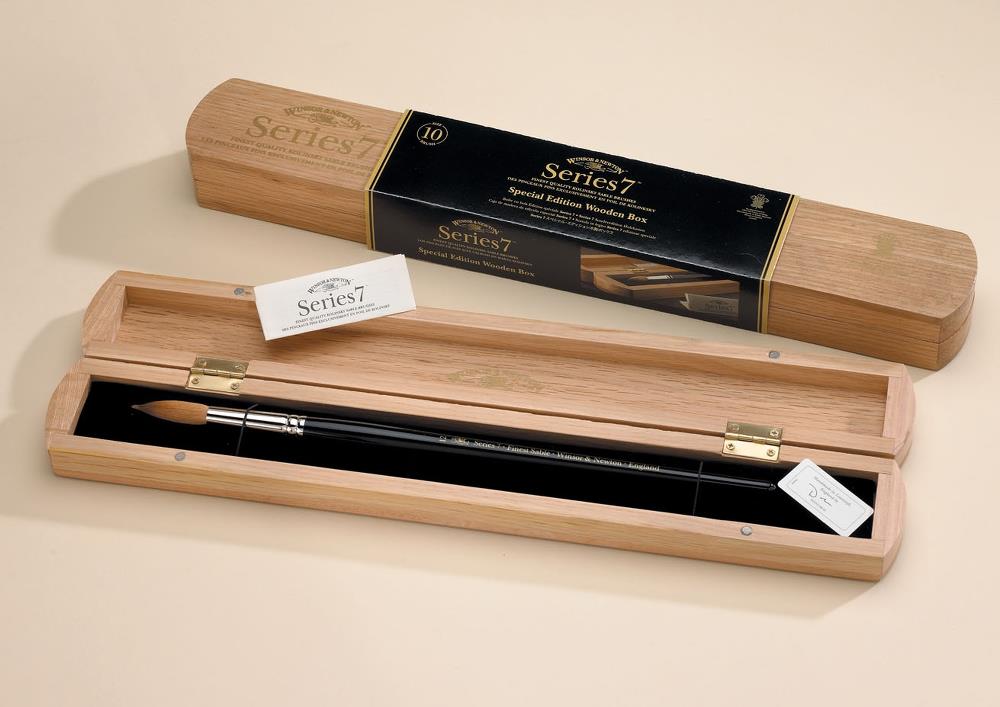 Image of Mårdhårspenselset Winsor & Newton Serie 7 St 7 WOOD BOX 5017007 094376970487