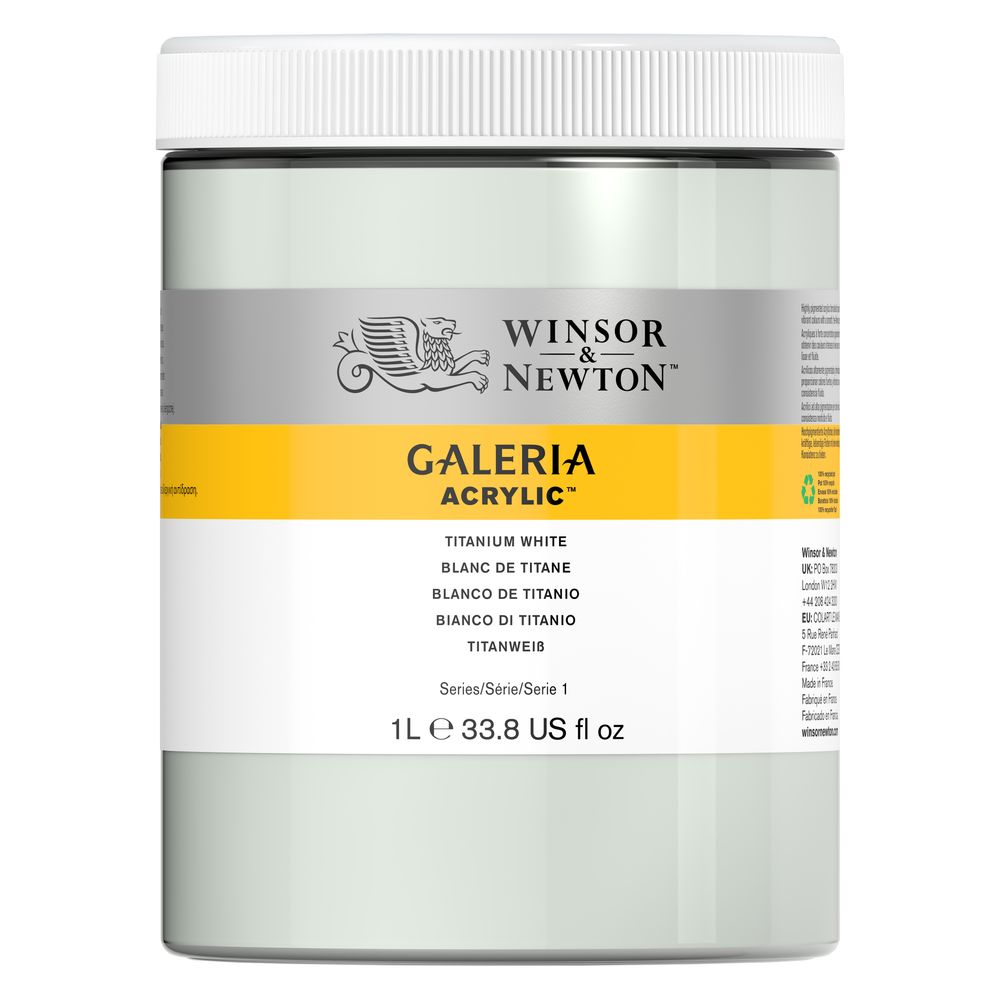 Image of Akrylfärg Galeria 1 liter  Titanium white 644 * 2154644 5012572009751