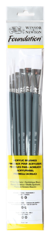 Image of Syntetpenselset W&N Foundation Akryl No. 8  (3F) 5295008 884955030561