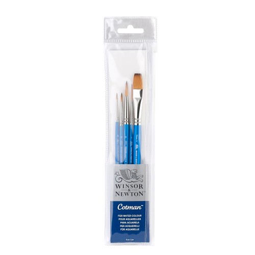 Image of Penselset W&N Cotman Brush Short Handle 5 Pk V2 5390603 884955031148