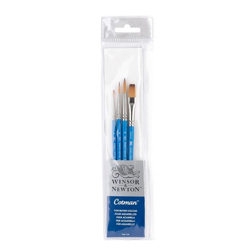 Image of Syntetpenselset Cotman Cotman penselset kort skaft 4 st 5390604 884955033197