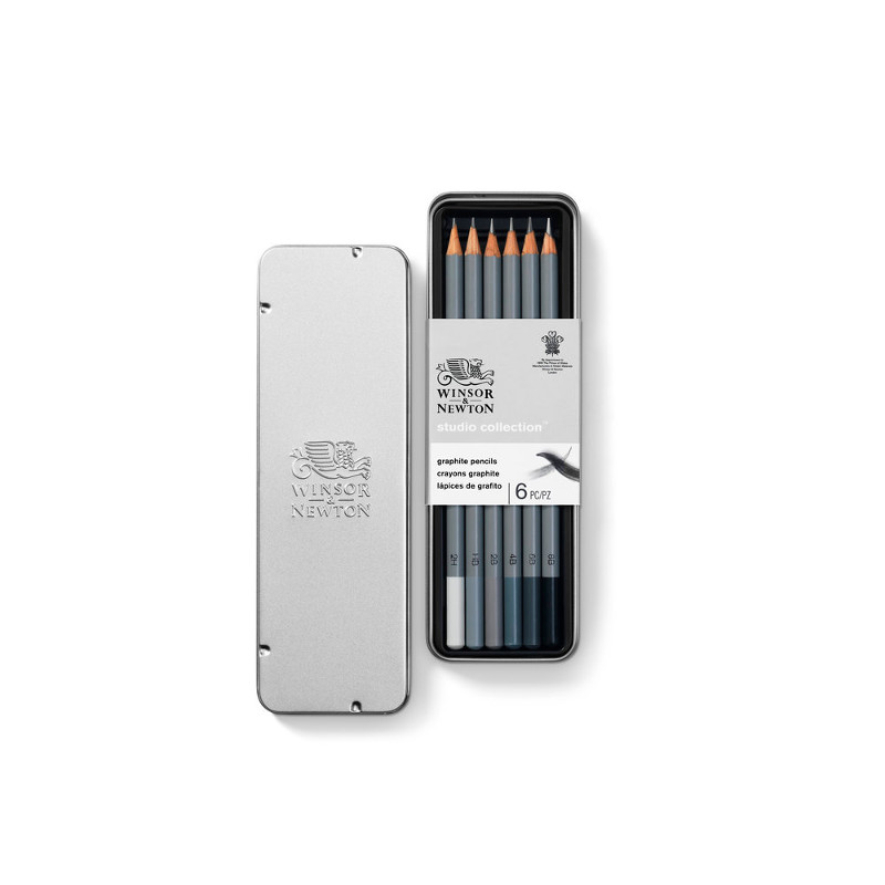 Image of Blyertspennset Winsor & Newton 6 sorterade 490006 884955064832