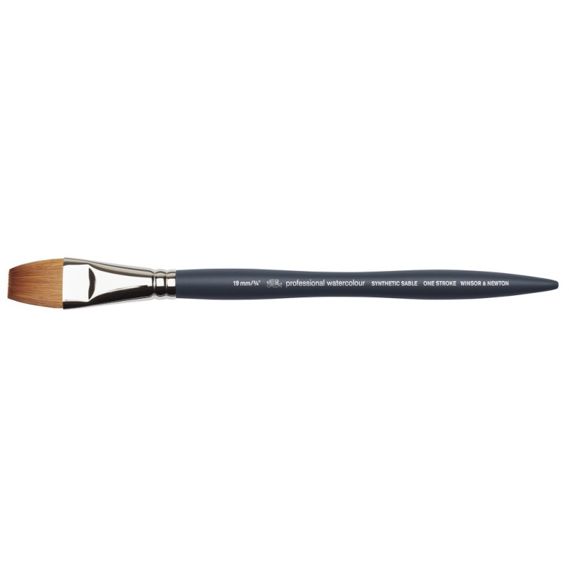 Image of Syntetpensel W&N Professional Watercolour One Stroke 3/4" 5011619 884955075241