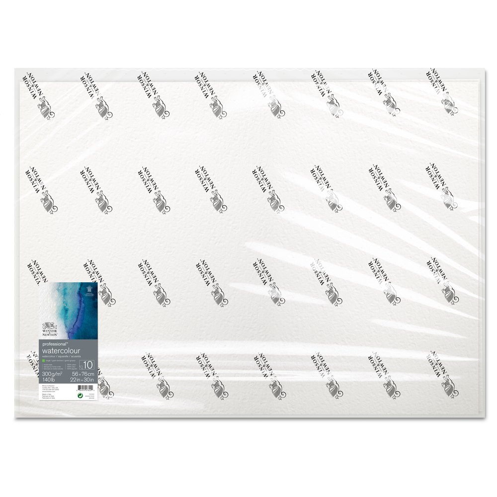 Image of Akvarellpapper Winsor & Newton Premium 56x76cm 300g Rough (10F) 6663286 884955076200