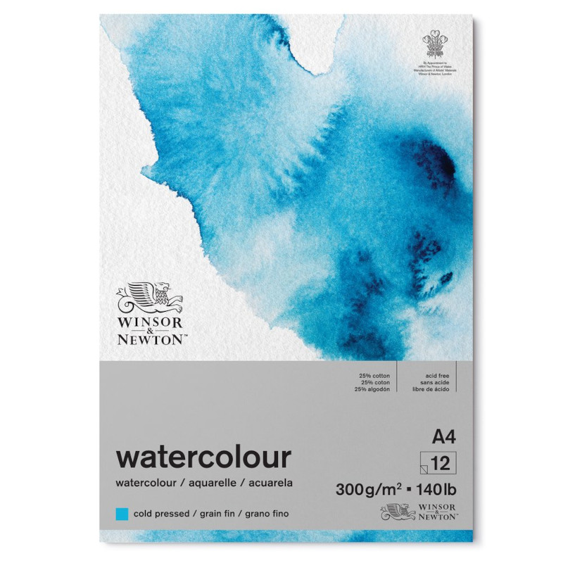 Image of Akvarellblock Winsor & Newton Classic Limmat 300g A4 12ark (6F) 6667006 884955076606