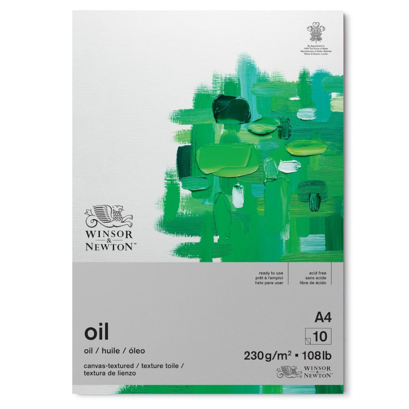 Image of Oljemålningsblock Winsor & Newton 230g A4 10ark (6F) 6532006 884955076705