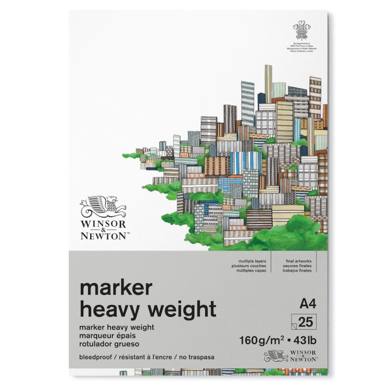 Image of Markerblock Winsor & Newton Bleed Pad 160g A4 25ark 6002012 884955076927