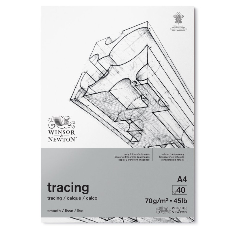 Image of Tracingblock Winsor & Newton Tracing Pad 70g A4 40ark 6674001 884955077023