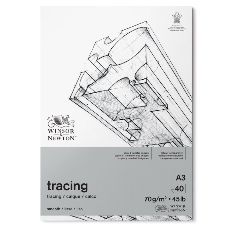 Image of Tracingblock Winsor & Newton Tracing Pad 70g A3 40ark 6674002 884955077030