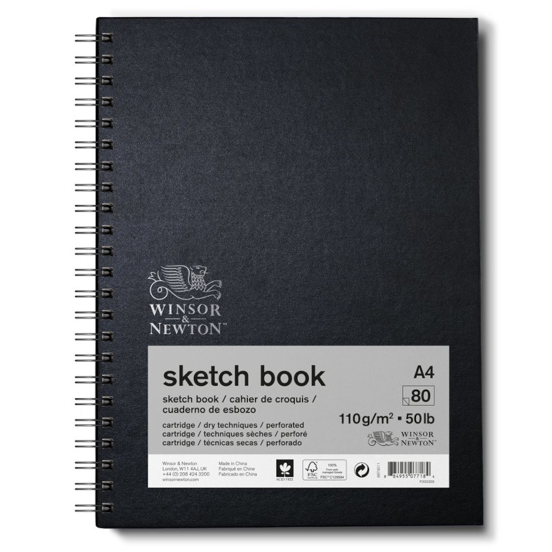 Image of Skissblock Winsor & Newton Sketch Pad  A4 Spiral (6F) 6673011 884955077184