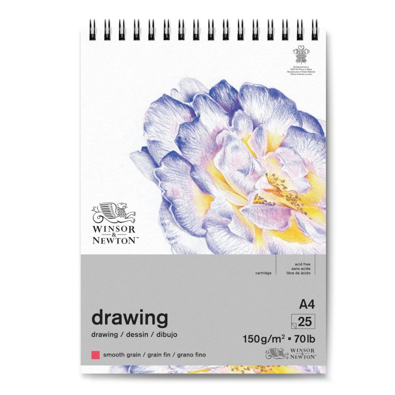 Image of Ritblock Winsor & Newton Smooth surface 150g A4 25ark spiral (6F) 6691002 884955077252