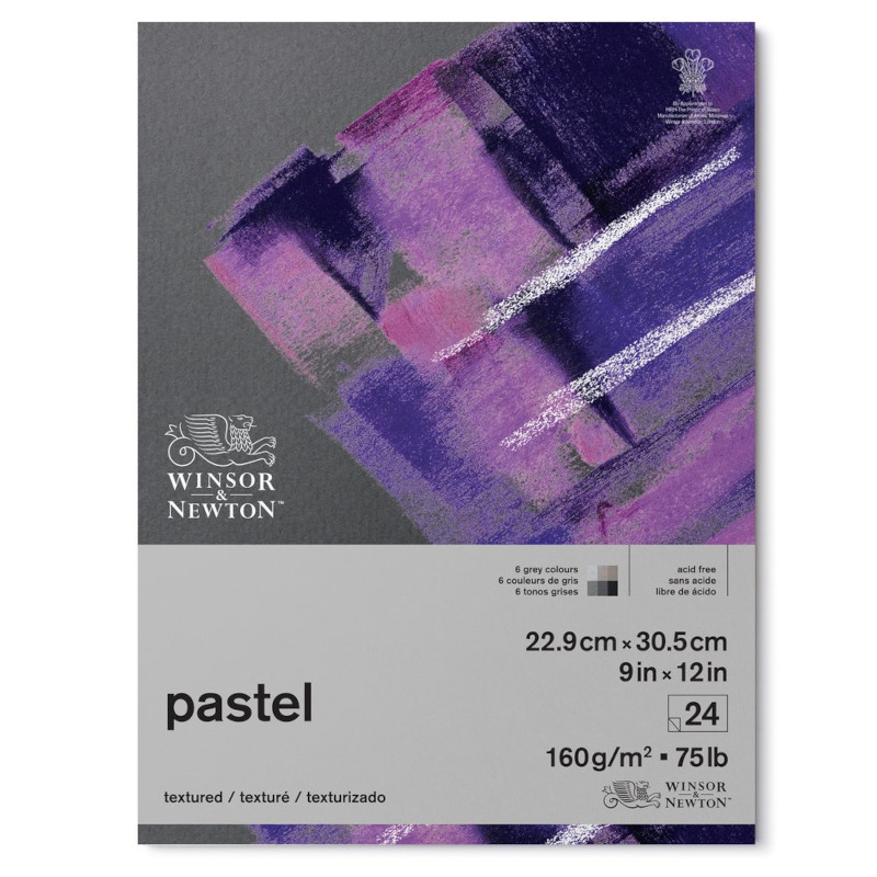 Image of Pastellblock Winsor & Newton Grey 160g 23X31cm 24ark (6F) 6660771 884955079744