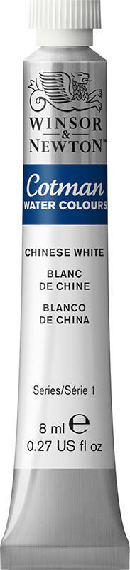 Image of Akvarellfärg Cotman 8ml  Chinese white 150 (3F) 0303150 884955084892