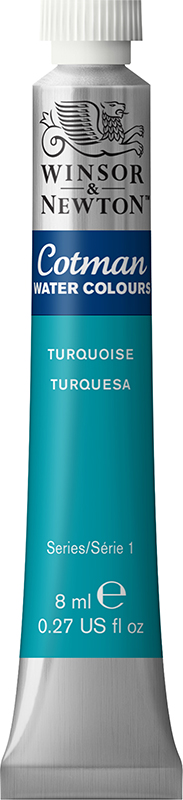 Image of Akvarellfärg Cotman 8ml  Turquoise 654 (3F) 0303654 884955085141