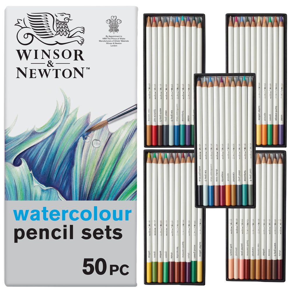 Image of Akvarellfärgpennset Winsor & Newton Studio Collection 50 kulörer 2090009 884955097168