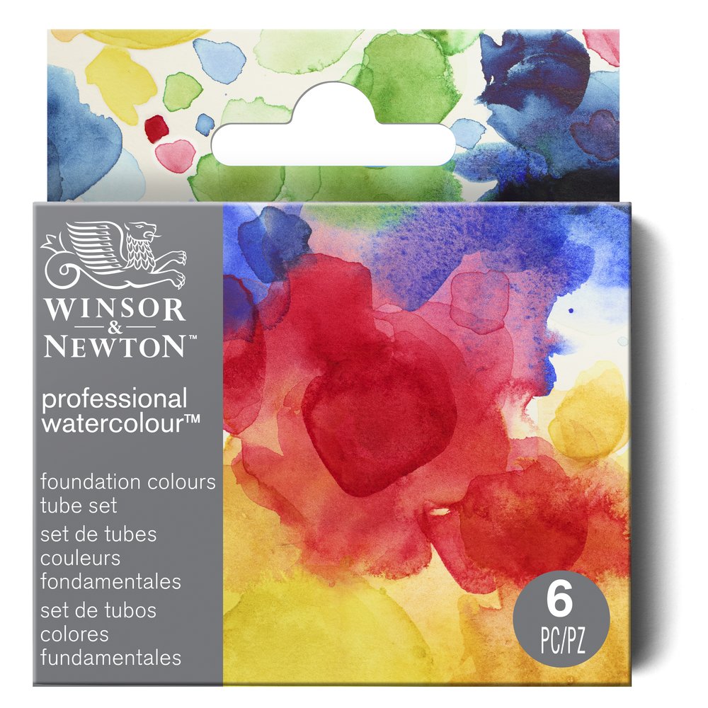 Image of Akvarellfärgset Winsor & Newton Prof. Foundation Set 6st 5ml tuber 190833 884955099414