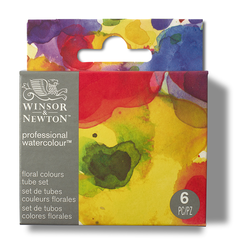 Image of Akvarellfärgset Winsor & Newton Prof. 6X5ML TBE FLORAL SET 190837 884955100240