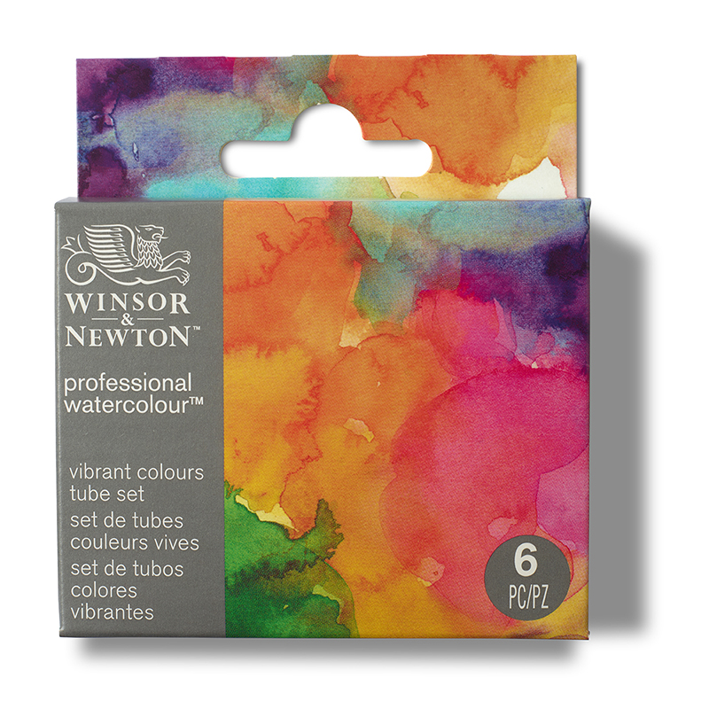 Image of Akvarellfärgset Winsor & Newton Prof. 6X5ML TBE VIBRANT SET 190840 884955100271