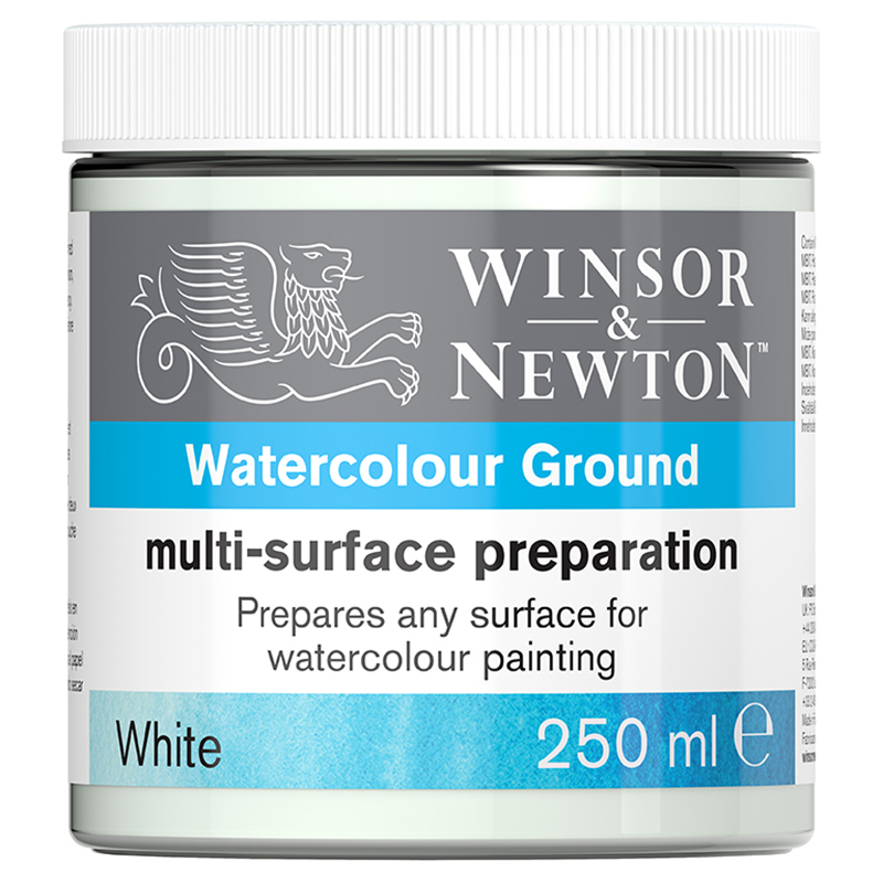 Image of Akvarellmedium Winsor & Newton MULTI SURFACE PREPARATION 250ML WHITE 3060001 884955100578